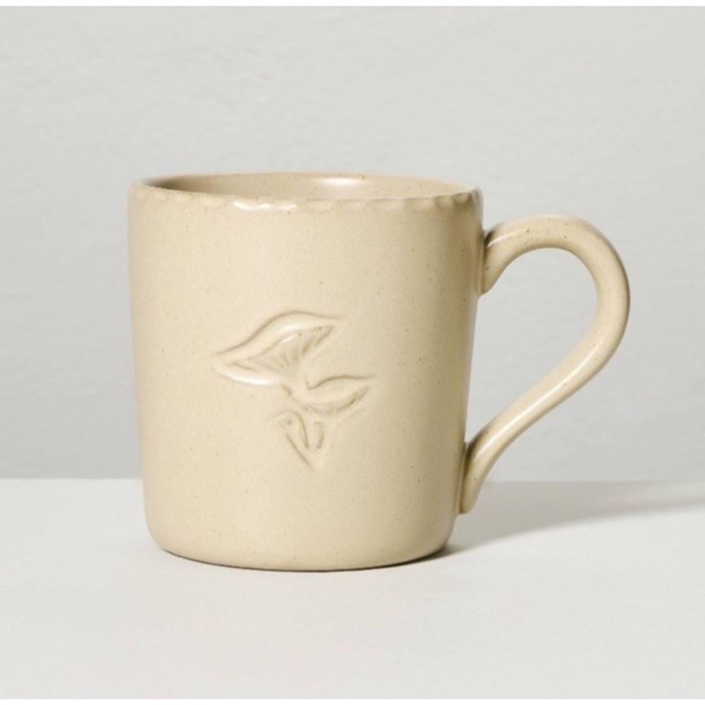 Hearth & Hand Magnolia Mushroom Stoneware Mug 14.5 0z Neutral Beige HTF